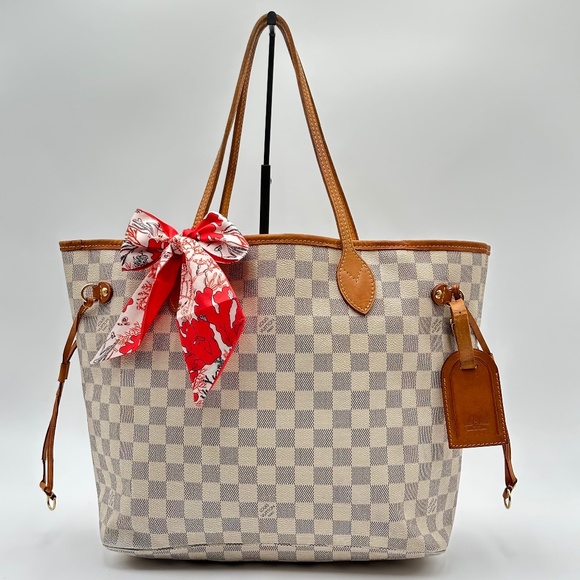 Authentic Louis Vuitton 2010 Damier Azur Neverfull MM Tote - Picture 1 of 16